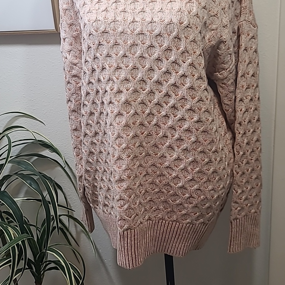 Knox Rose Chunky cable knit turtle neck sweater - Picture 3 of 12